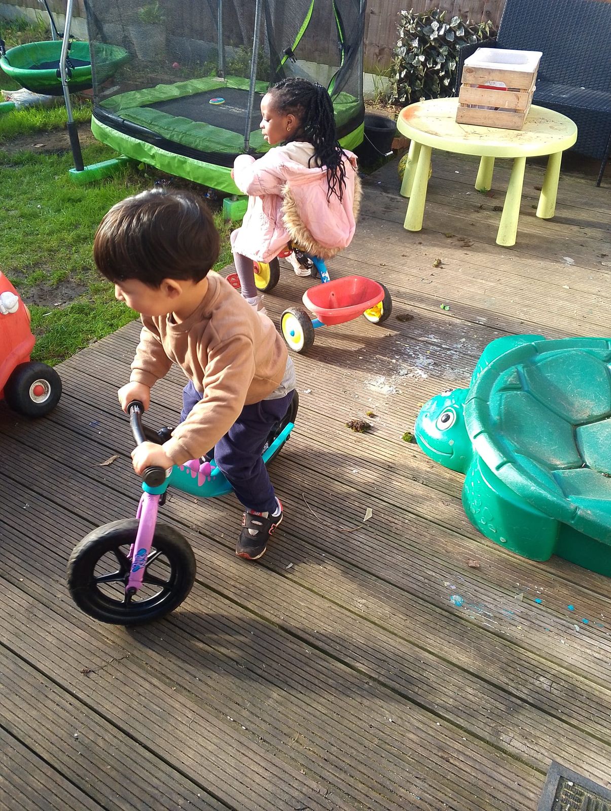Outdoor play at ACORN123 CHILD CARE